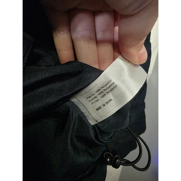 GGleaf NM51 Women's Puffer Jacket Hooded Quilted 1XL Navy Polyester - Picture 6 of 6